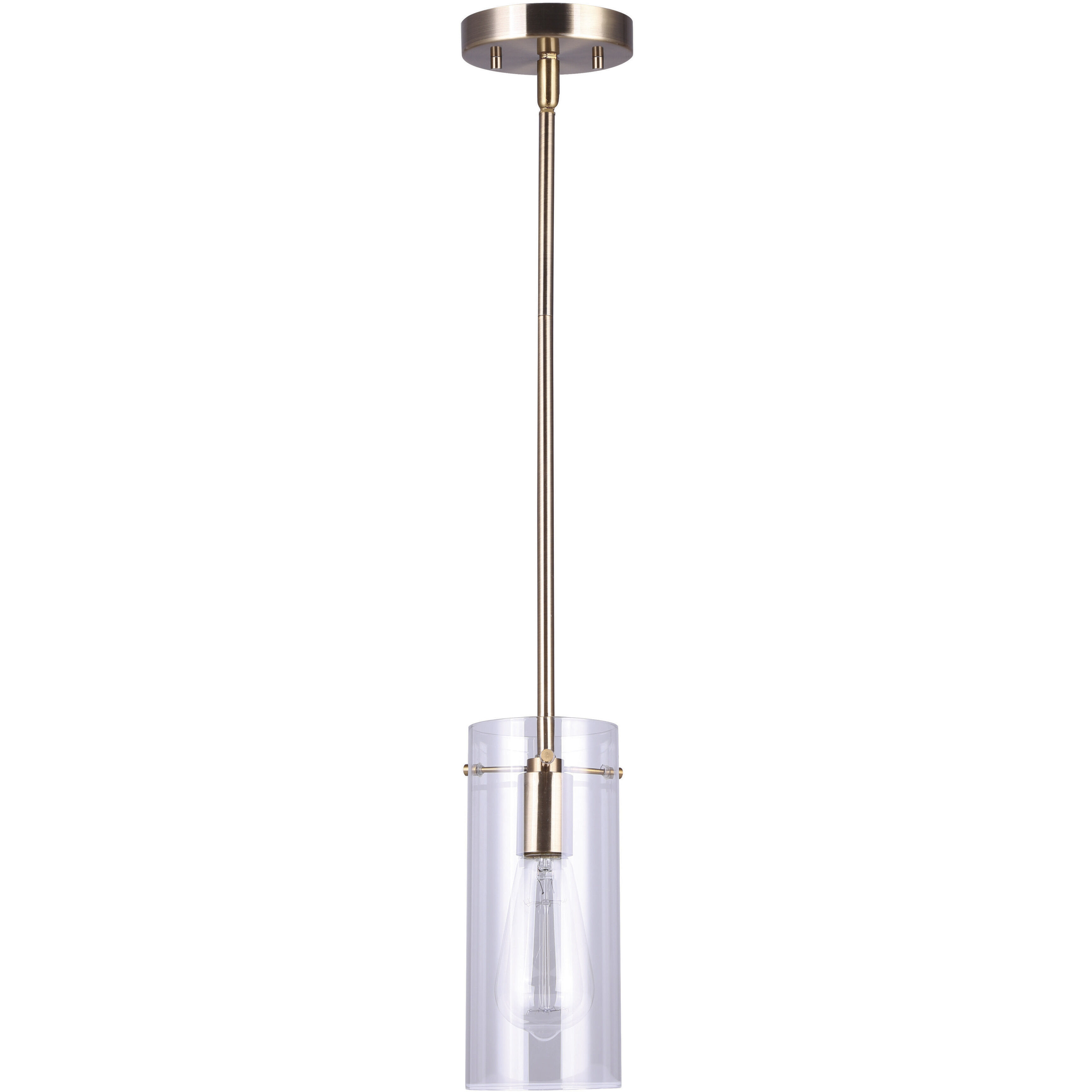 Madison 1 Light 5 inch Gold Pendant Ceiling Light