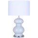 Biely 22.75 inch 100.00 watt Light Blue Table Lamp Portable Light
