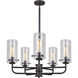 Madison 5 Light 30 inch Oil Rubbed Bronze Chandelier Ceiling Light