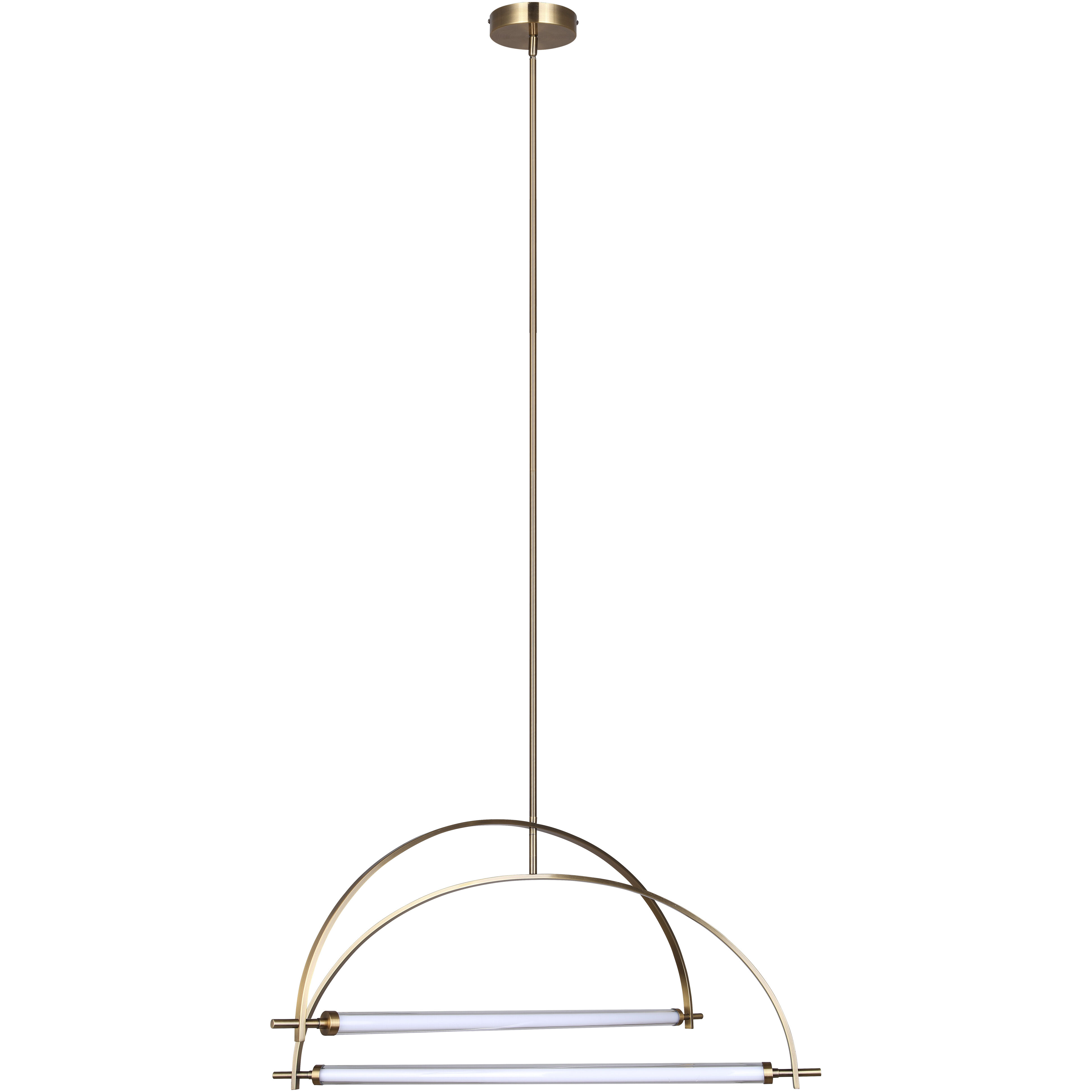 Keaton LED 33.5 inch Gold Chandelier Ceiling Light