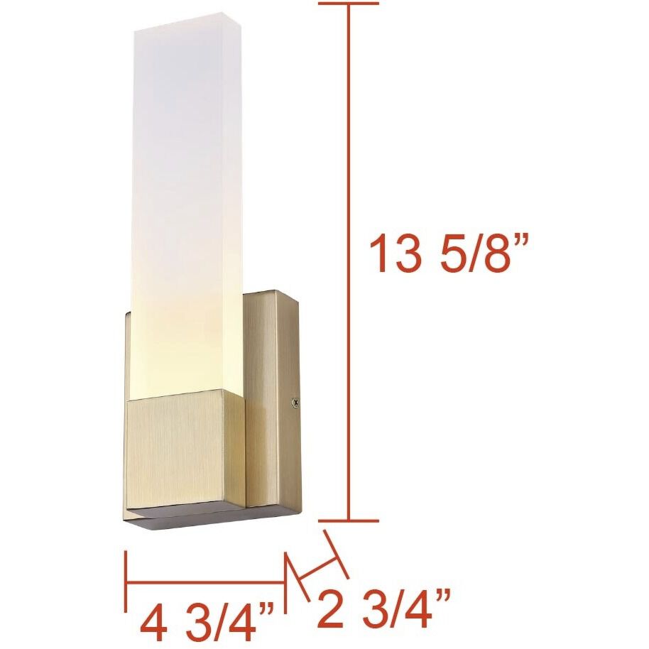 Farrow LED 4.75 inch Gold Vanity Light Wall Light