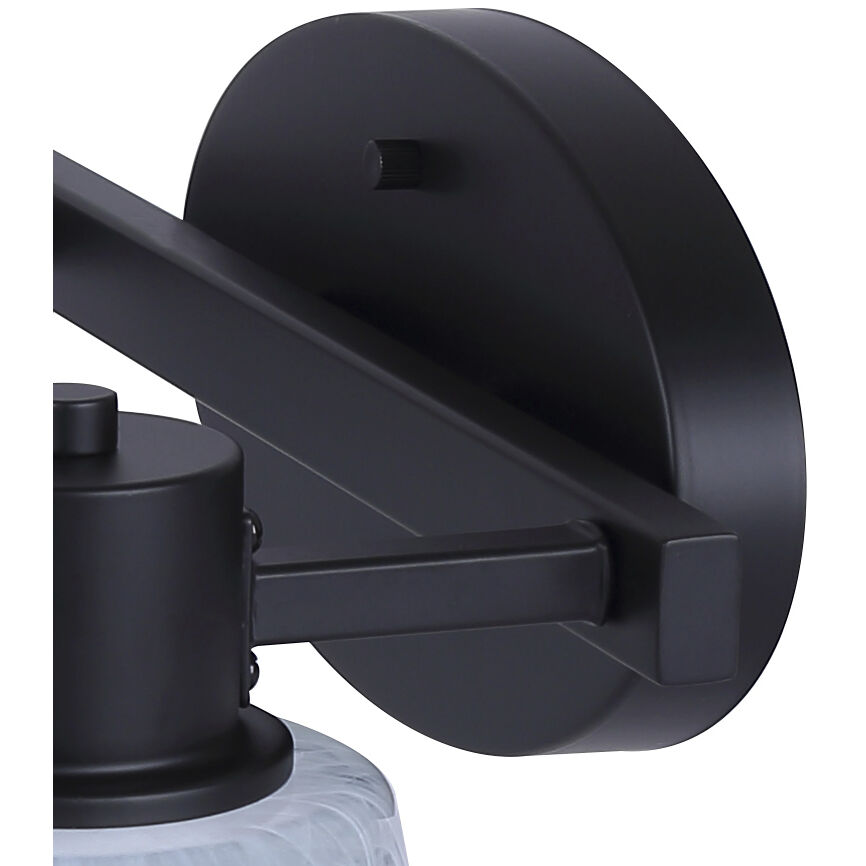 Luelle 2 Light 16 inch Black Vanity Light Wall Light