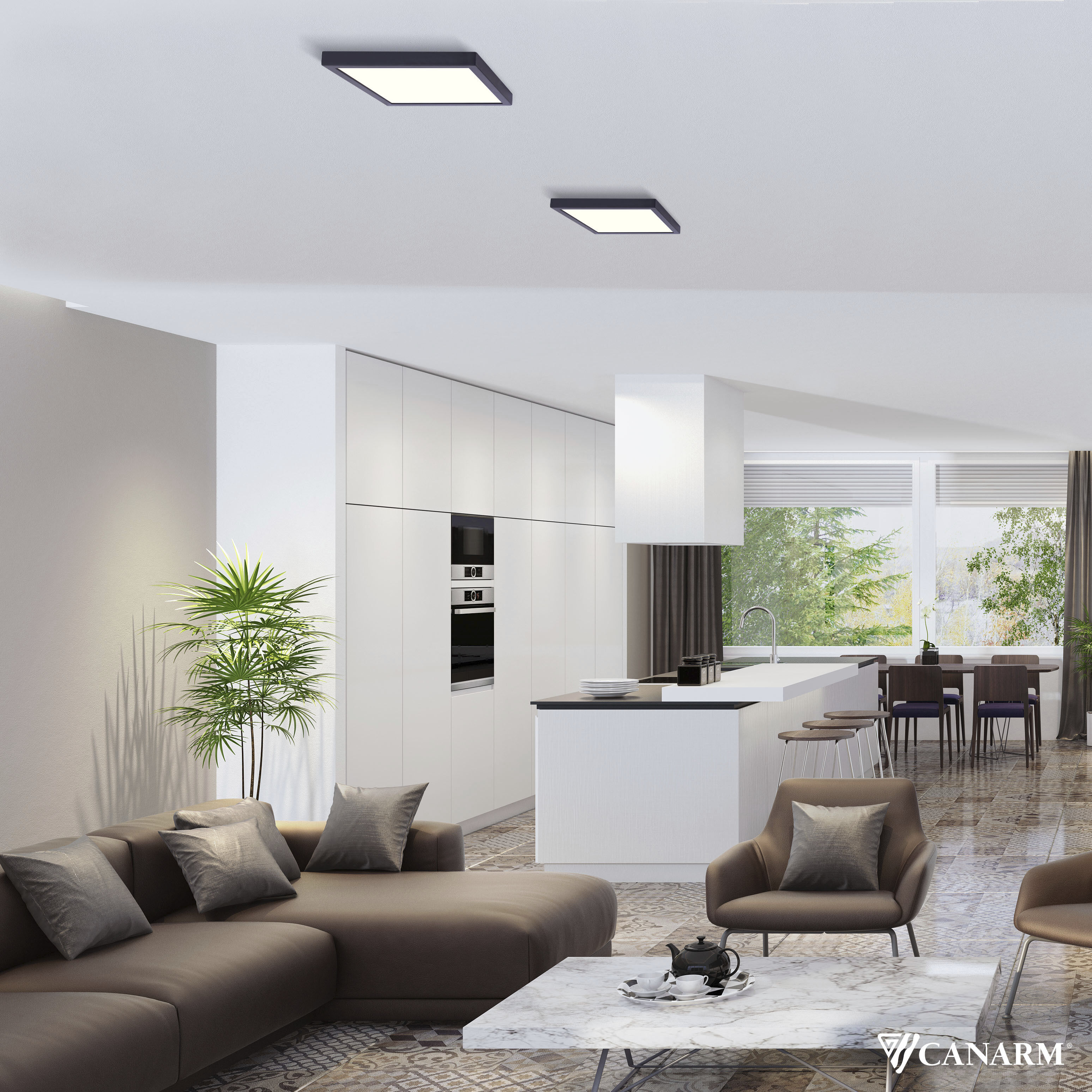 Canarm LED 11 inch Black Disc Light