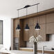 Polo 3 Light 29.5 inch Black Pendant Ceiling Light