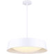 Adira LED 22 inch White Chandelier Ceiling Light