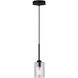 Hampton 1 Light 5 inch Matte Black Pendant Ceiling Light