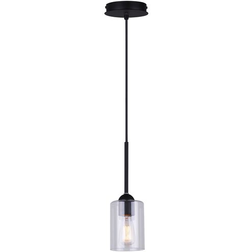 Hampton 1 Light 5 inch Matte Black Pendant Ceiling Light