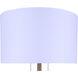 Clara 61 inch 100.00 watt Gold Floor Lamp Portable Light