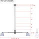 Aspen 2 Light 15.5 inch Black Pendant Ceiling Light