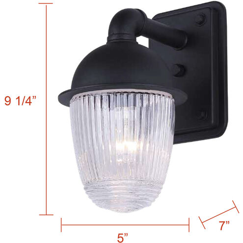 Seni 1 Light 5 inch Black Outdoor Lantern