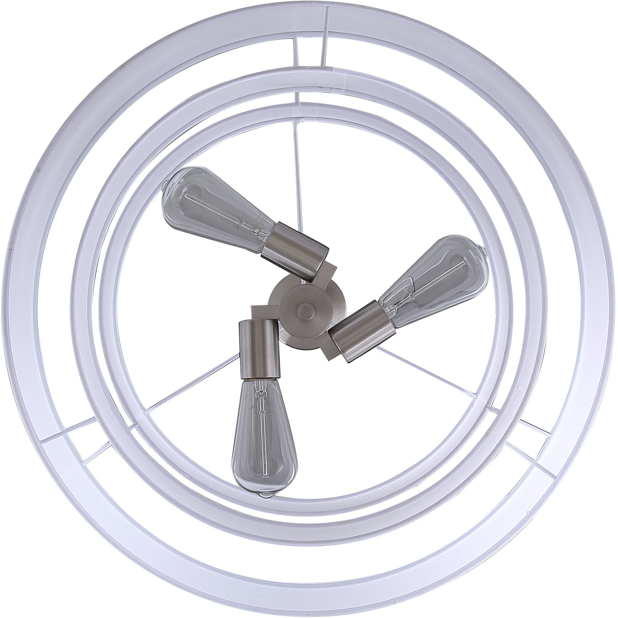 Landra 3 Light 22 inch Brushed Nickel Chandelier Ceiling Light