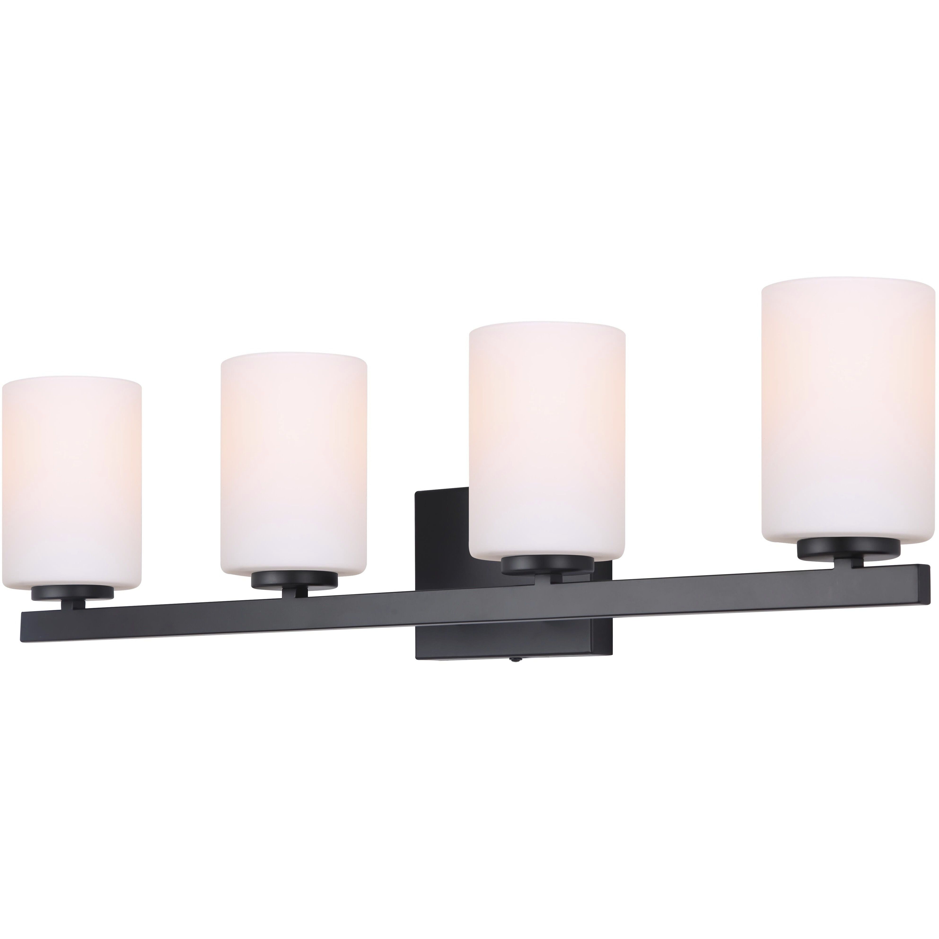 Jae 4 Light 31 inch Matte Black Vanity Light Wall Light