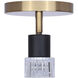 Elsee 2 Light Black/Gold Track Lighting Ceiling Light