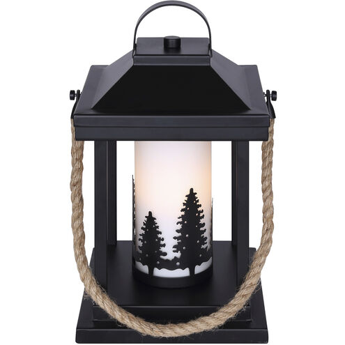 Collie 12.75 inch 60.00 watt Matte Black and Rope Table Lamp Portable Light