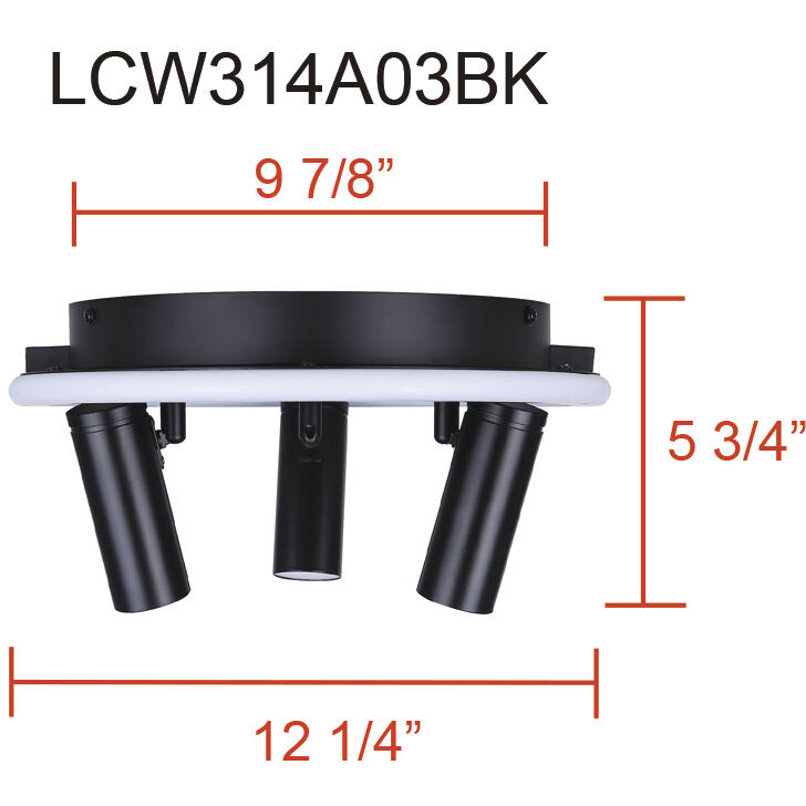 Denver Black Track Lighting Ceiling Light