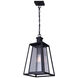 Madison 1 Light 10.5 inch Black Outdoor Pendant