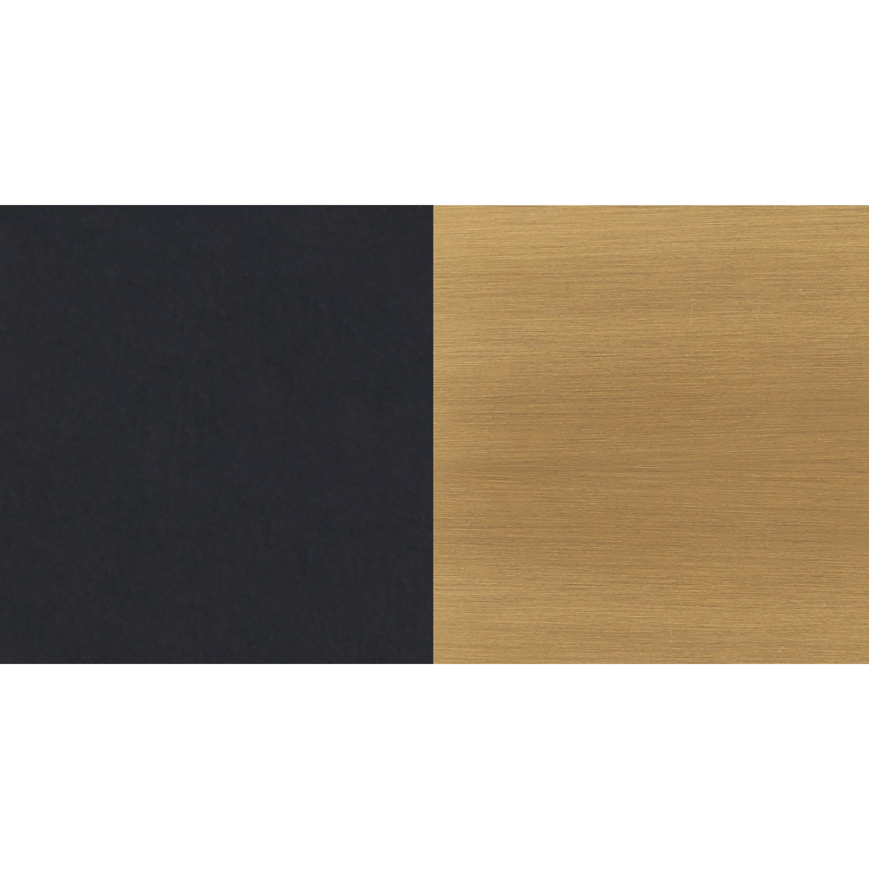 Harken 3 Light 24.5 inch Black/Gold Vanity Light Wall Light