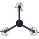 Madison 3 Light 20 inch Black Chandelier Ceiling Light