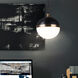 Delta 1 Light 13 inch Black/Gold Pendant Ceiling Light