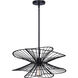 Channel 1 Light 20 inch Black Pendant Ceiling Light