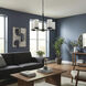 Britton 5 Light 21 inch Matte Black Chain Chandelier Ceiling Light