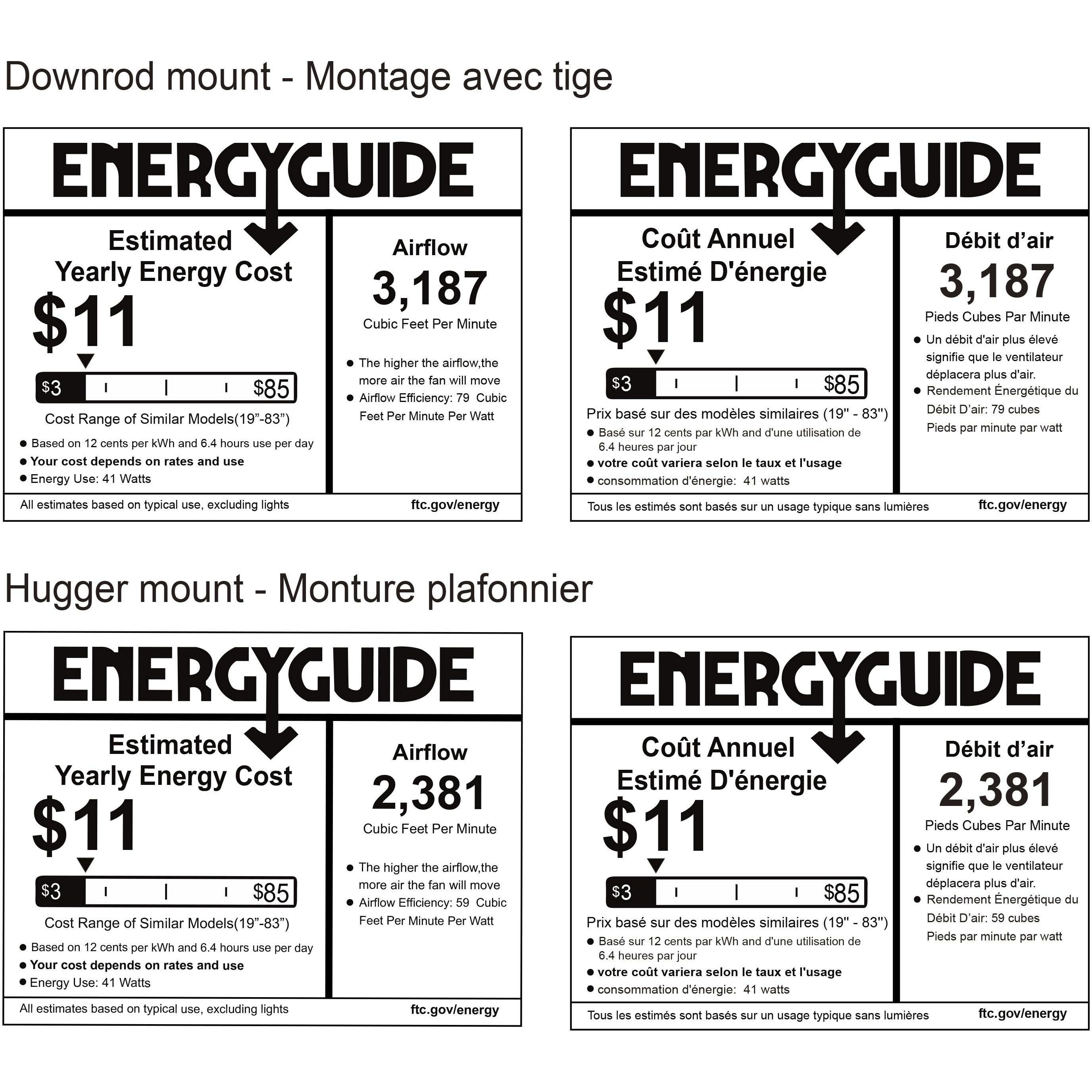 Preston 52 inch Black Ceiling Fan