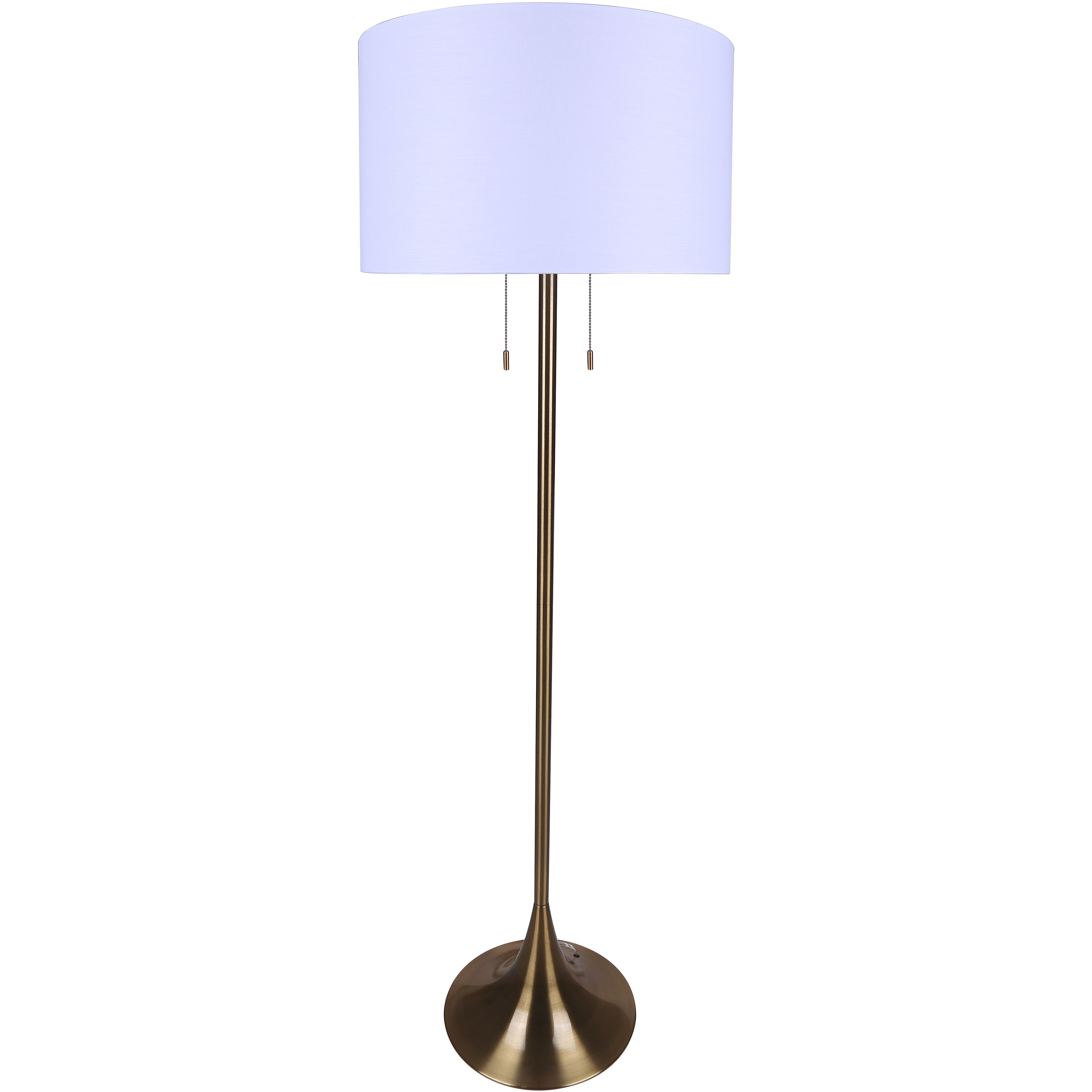 Clara 61 inch 100.00 watt Gold Floor Lamp Portable Light