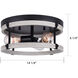 Joelle 3 Light 14 inch Matte Black/Brushed Grey Flush Mount Ceiling Light