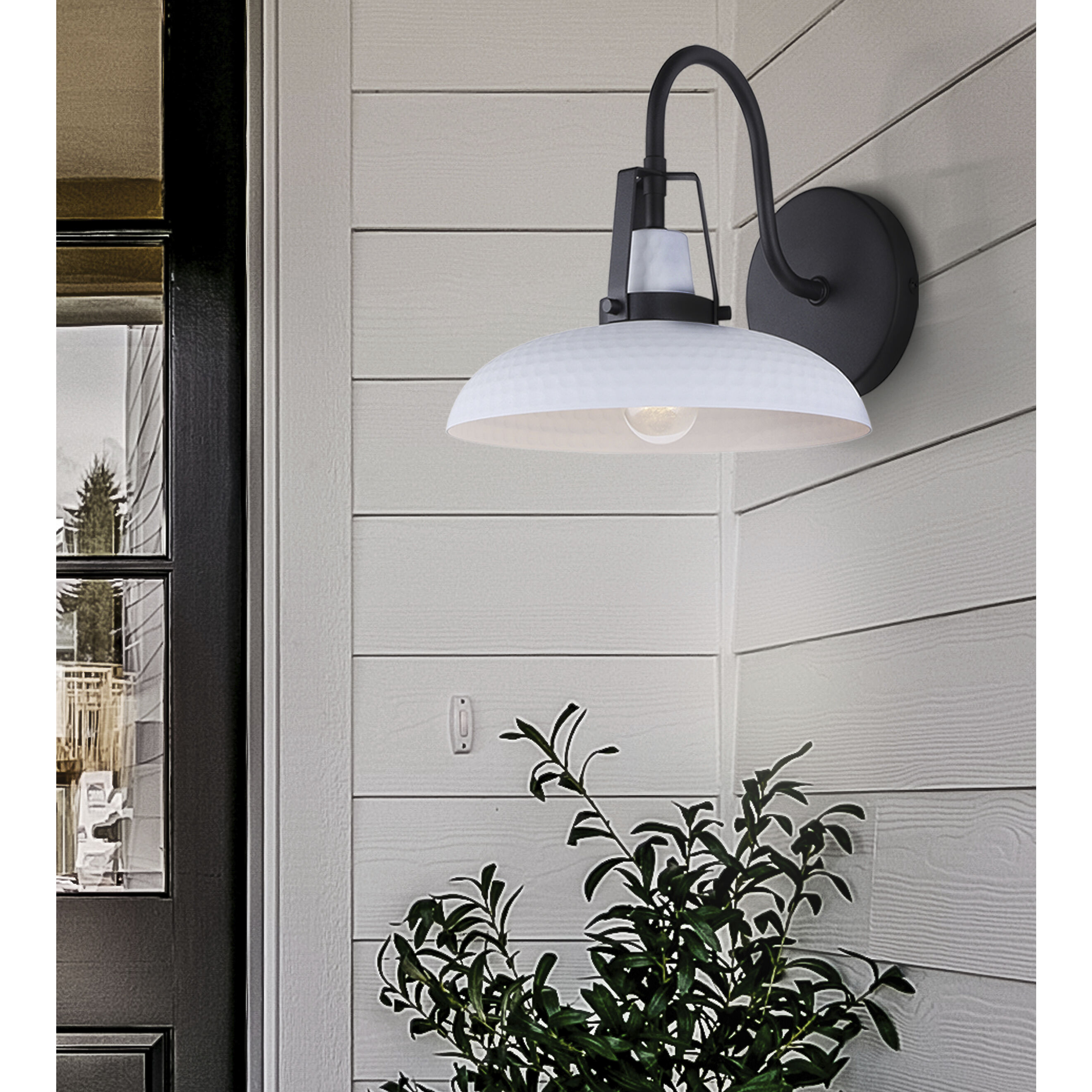 Jodi 1 Light 10 inch White Outdoor Lantern