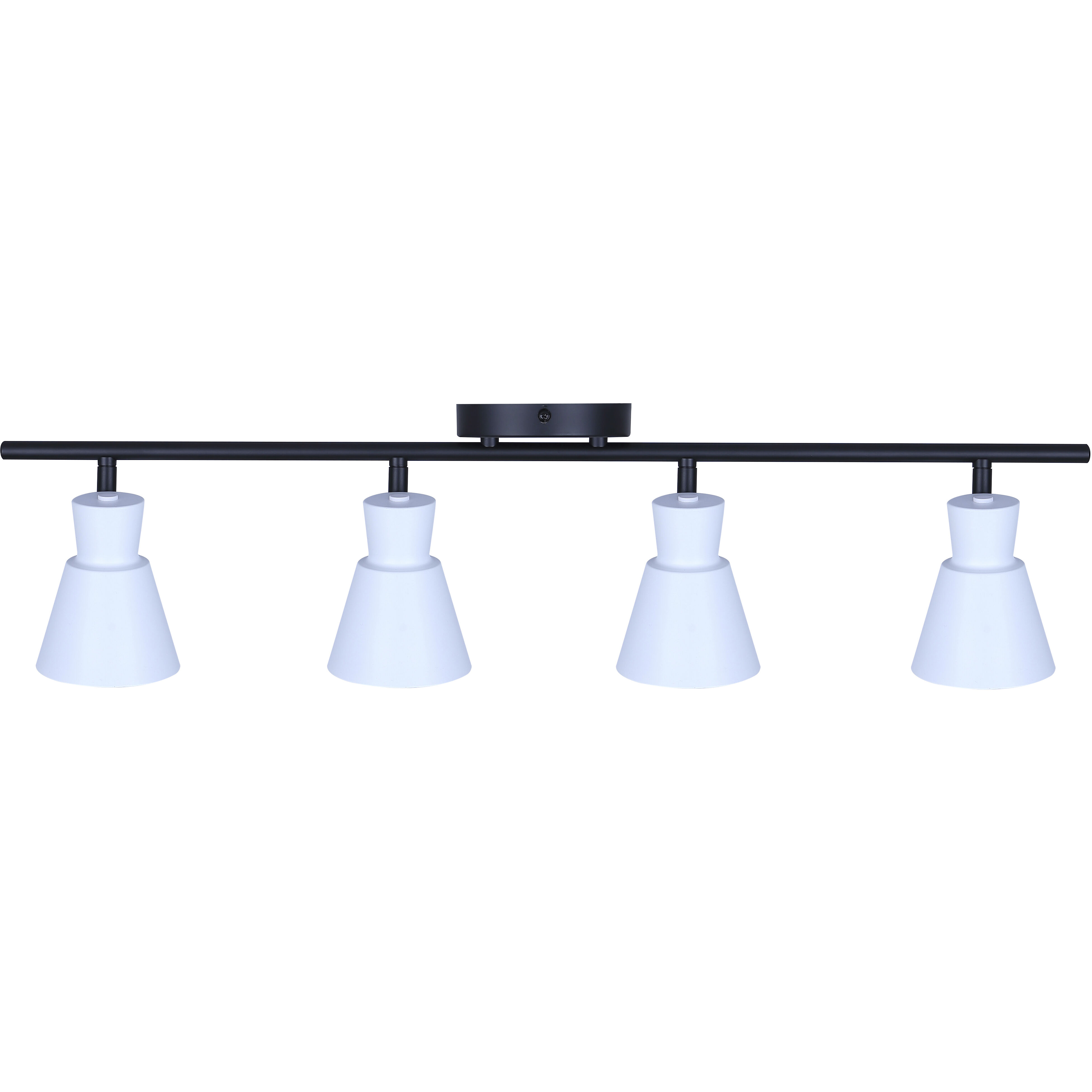 Radley 4 Light Black/White Track Lighting Ceiling Light