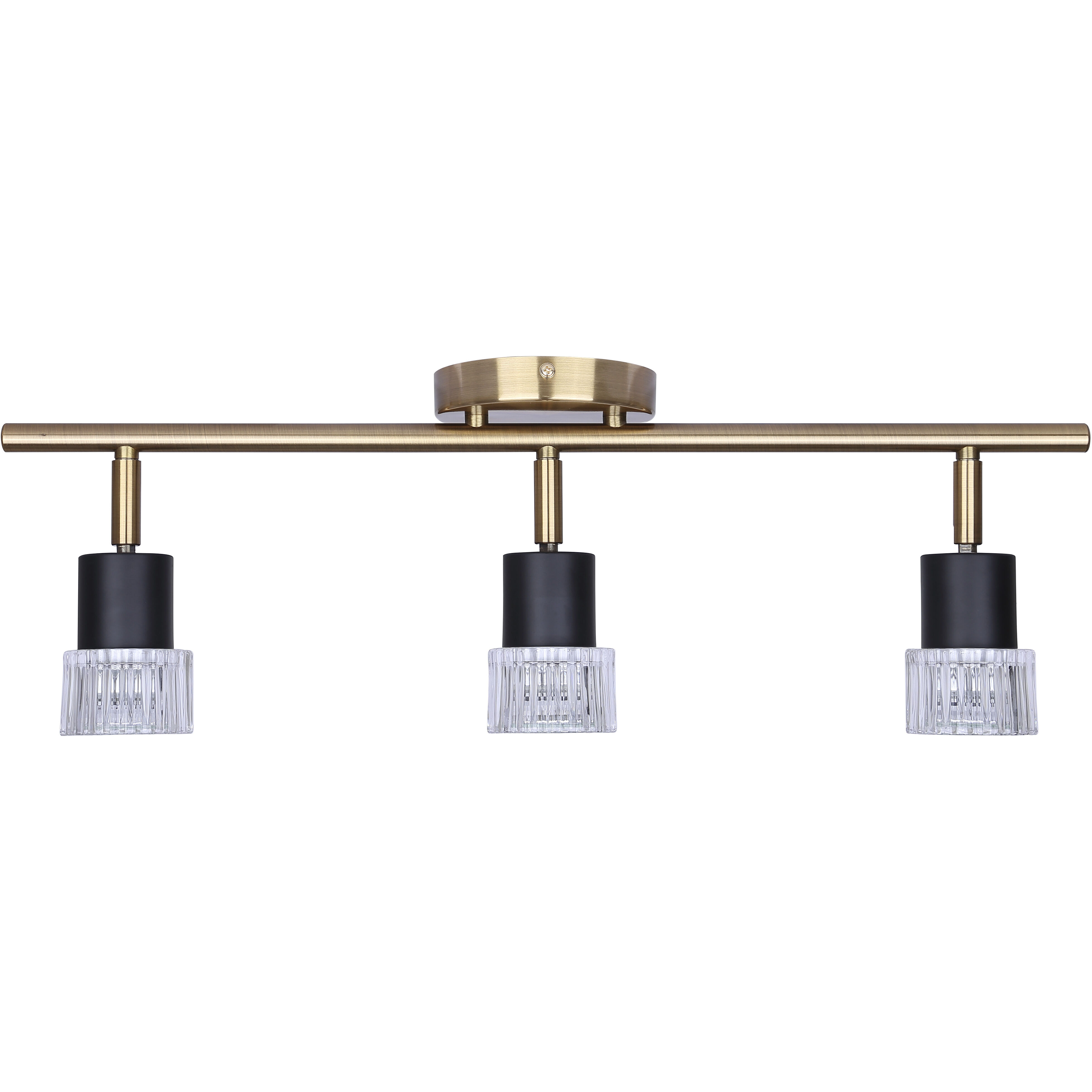 Elsee 3 Light Black/Gold Track Lighting Ceiling Light