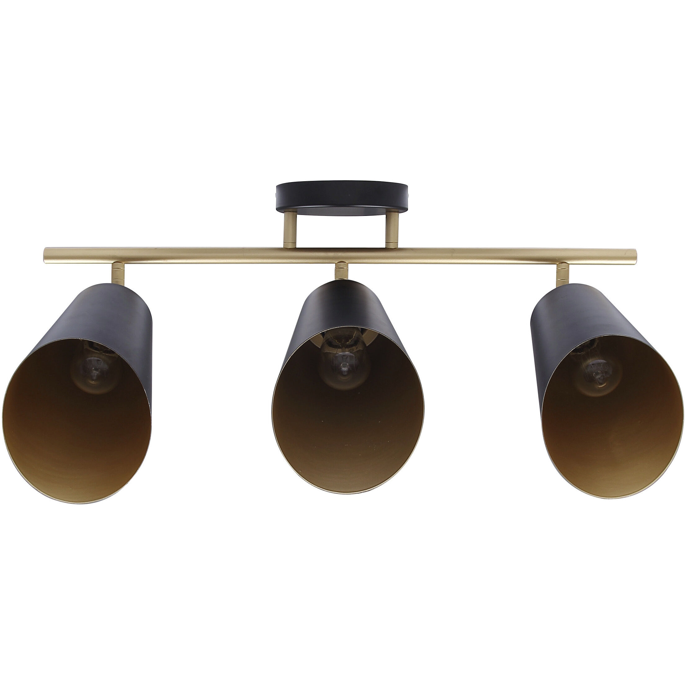 Rame 3 Light 23 inch Black/Gold Vanity Light Wall Light