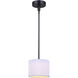 Carmynn LED 8.13 inch Black Pendant Ceiling Light