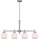 Mallory 4 Light 36.38 inch Brushed Nickel Chandelier Ceiling Light