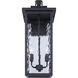 Shana 2 Light 22 inch Black Outdoor Wall Lantern
