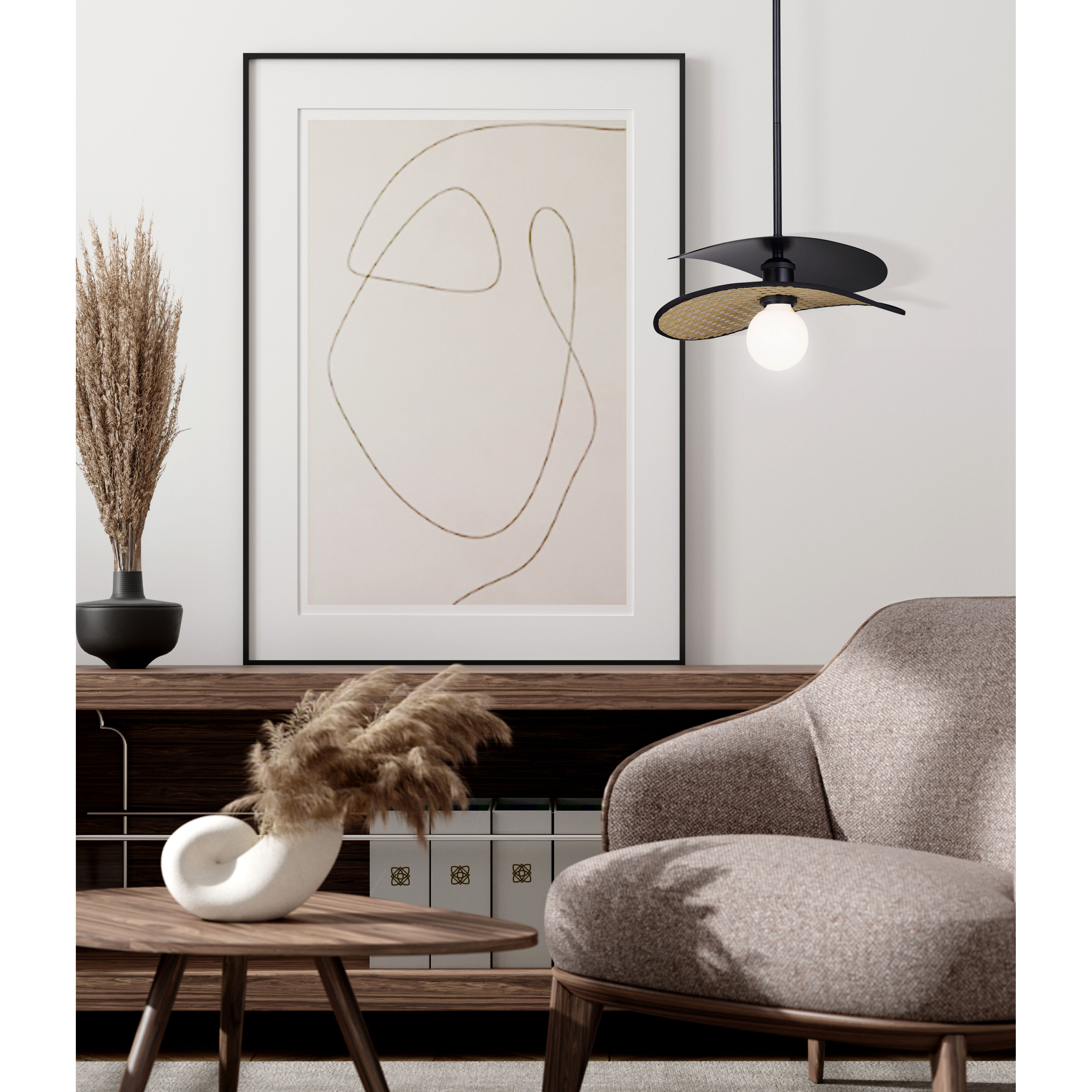 Elodie 1 Light 13.75 inch Pendant Ceiling Light in Matte Black