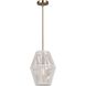 Willow 1 Light 8.5 inch Gold Pendant Ceiling Light