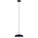 Kelvin LED 15.63 inch Black/Gold Pendant Ceiling Light in Black And Gold