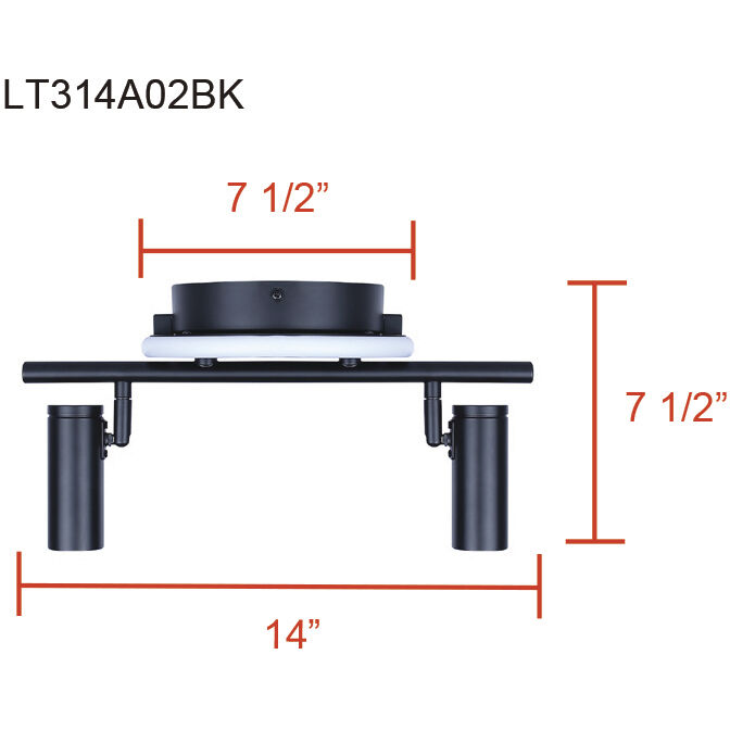 Denver Black Track Lighting Ceiling Light
