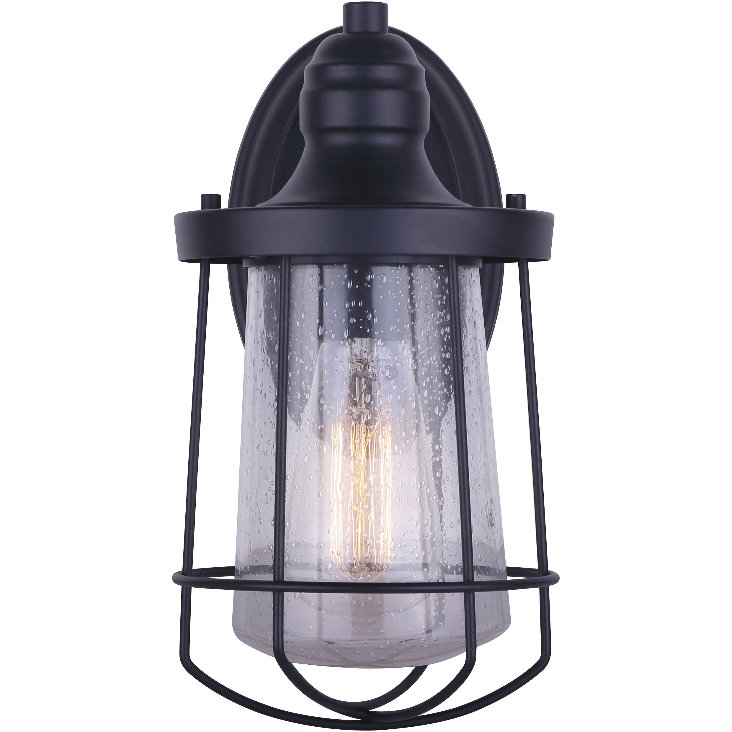 Madison 1 Light 6 inch Black Outdoor Lantern, Downlight