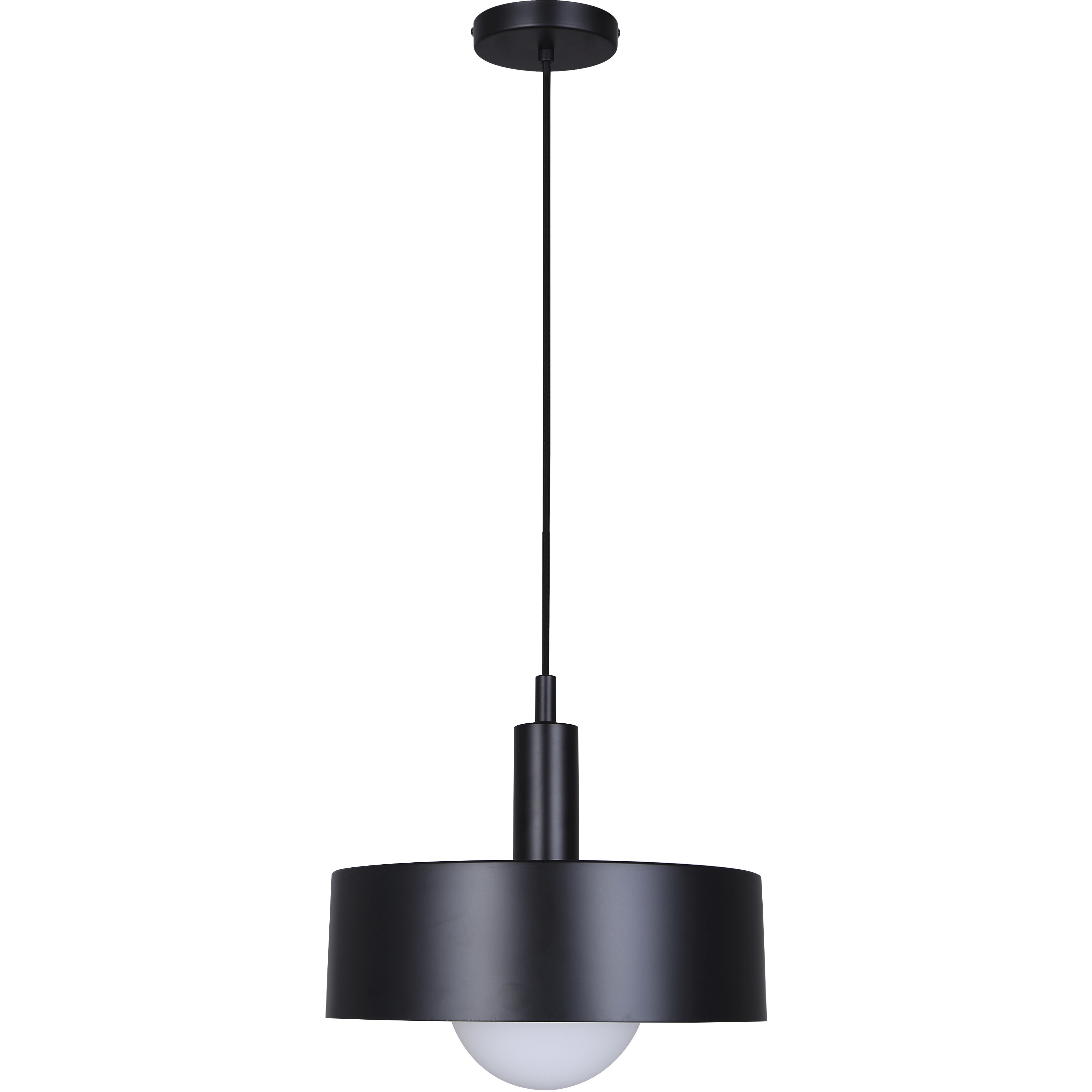 Daylon 1 Light 12.63 inch Matte Black Pendant Ceiling Light