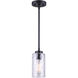 Madison 1 Light 4.75 inch Black Pendant Ceiling Light