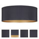 Rexton 2 Light 13.88 inch Black Flush Mount Ceiling Light