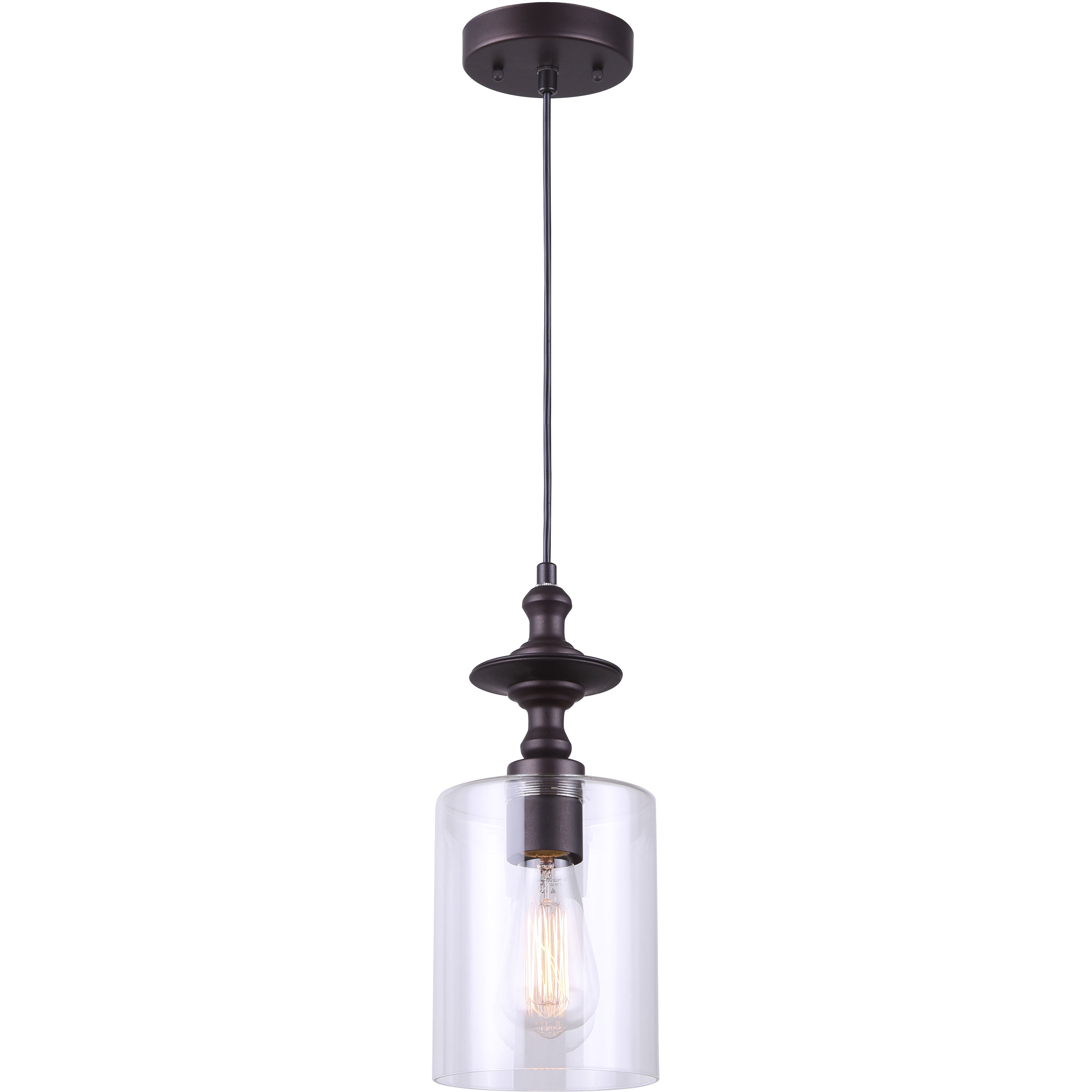 Madison 1 Light 6 inch Oil Rubbed Bronze Pendant Light Ceiling Light