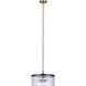 Jenner 3 Light 15 inch Black/Gold Chandelier Ceiling Light