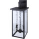 Shana 2 Light 22 inch Black Outdoor Wall Lantern