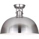 Polo 1 Light 16 inch Brushed Nickel Flush Mount Ceiling Light