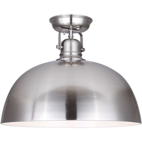Polo 1 Light 16 inch Brushed Nickel Flush Mount Ceiling Light