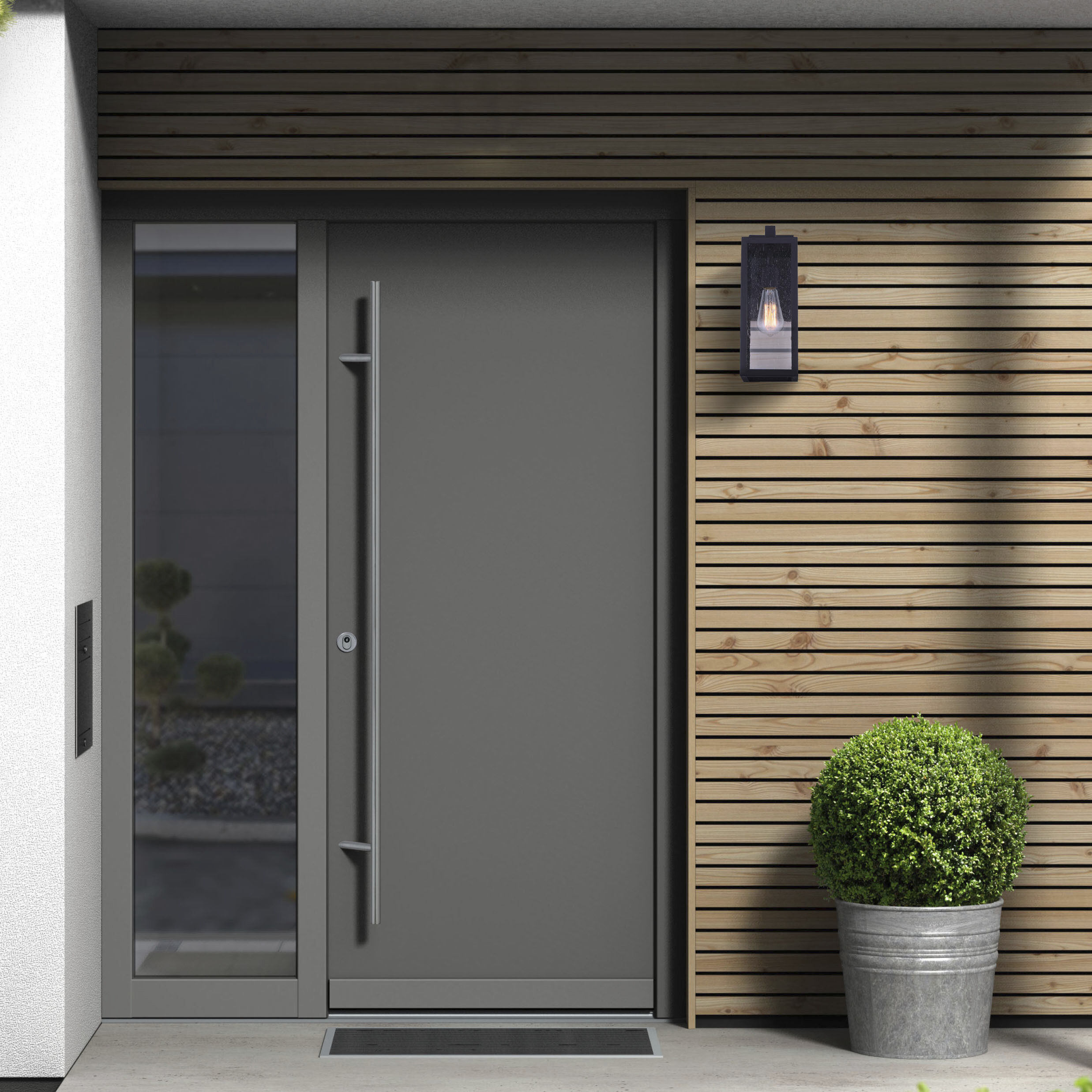 Madison 1 Light 15 inch Black Outdoor Wall Light