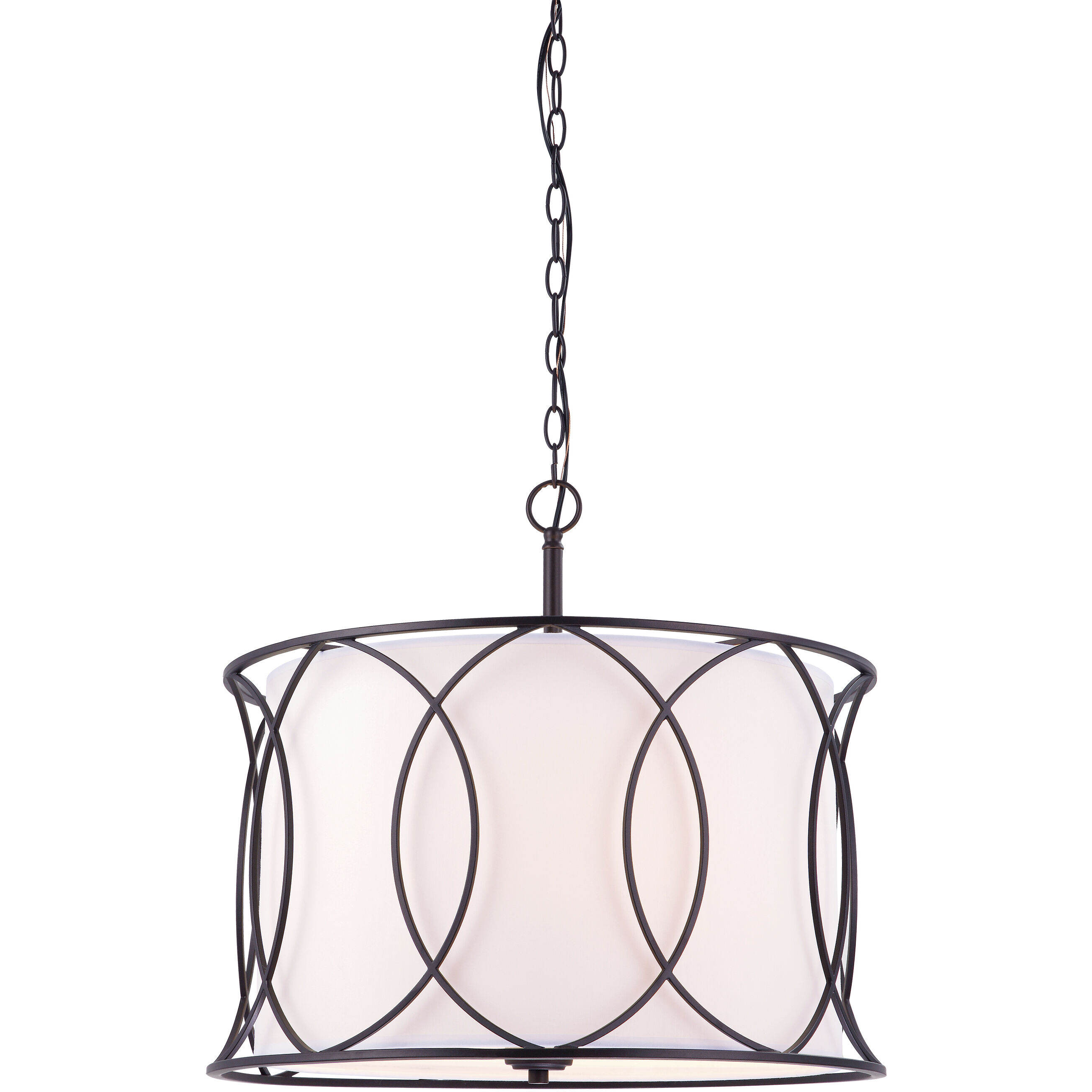 Madison 3 Light 21 inch Oil Rubbed Bronze Chandelier Ceiling Light